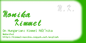 monika kimmel business card